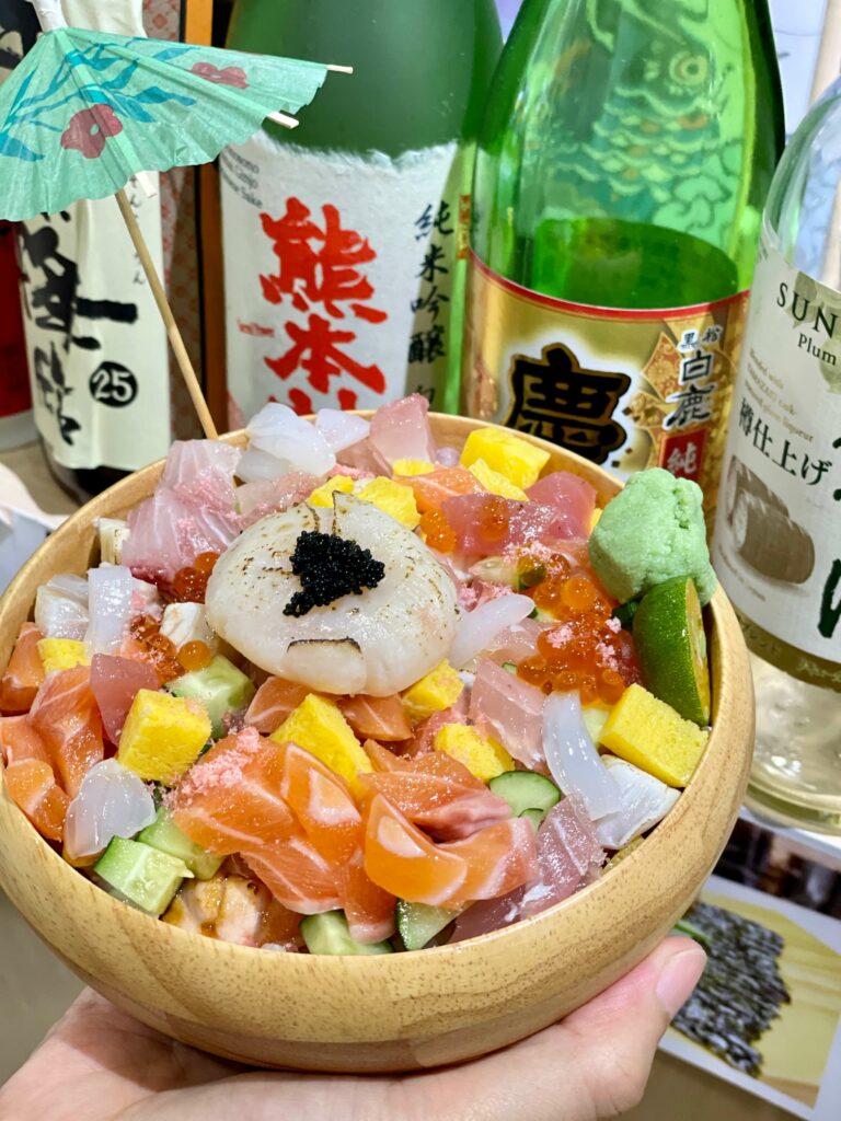 老本壽司|新北三重|日本料理 花漾散壽司丼 新鮮現流生魚片 道地日本風情