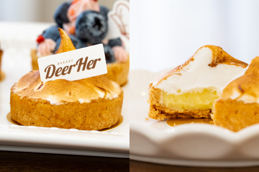 台中｜DeerHer甜點廚坊 東海店｜台中東海不限時下午茶 療癒甜點 客製喜餅一次滿足