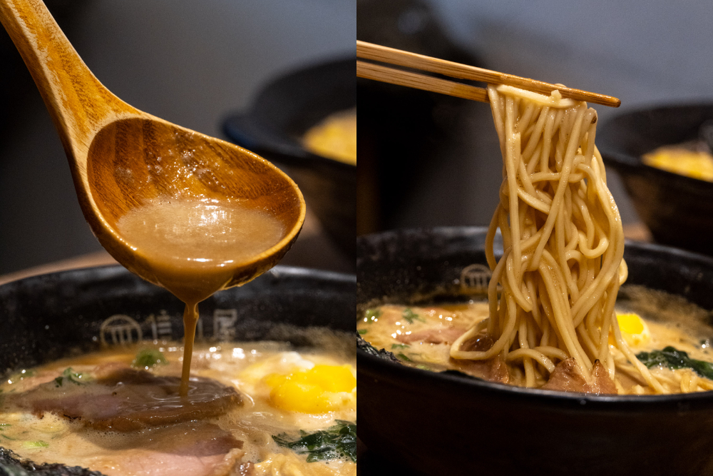 台中｜信川屋博多豚骨拉麵店｜勤美隱藏巷弄激推拉麵店 一吃就回不去的彩虹拉麵