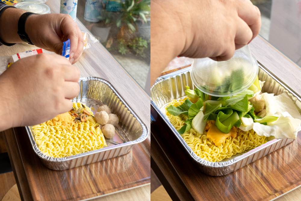 台中｜遊盒麵崇德店｜台中北屯宵夜必收 24 小時無人泡麵店 隨時吃得到泡麵＋甜點