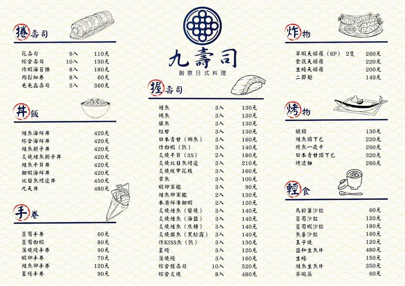 台中｜九壽司 台中店｜花蓮超人氣壽司 現在在台中也吃得到 把熟悉的新鮮與感動帶進城市日常