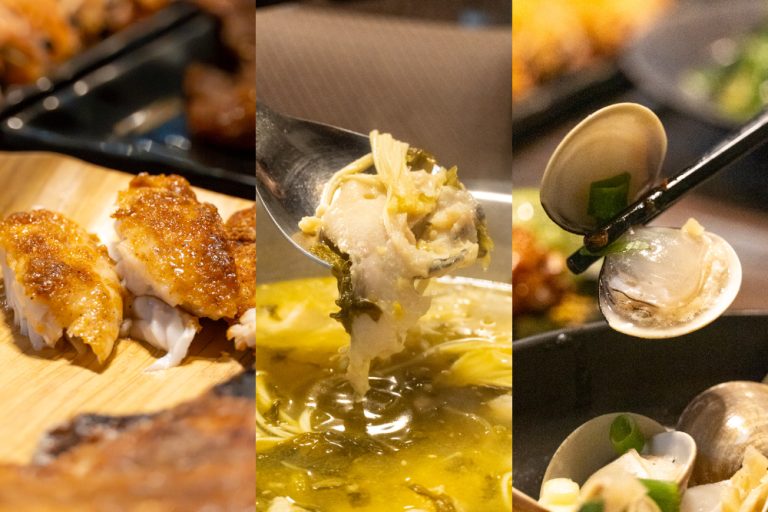 台北｜澎湖頂鮮海鮮燒烤鍋物｜澎湖直送海鮮在台北就吃得到 新鮮度有感 烤小卷、烤魚、白蝦都是一吃就懂